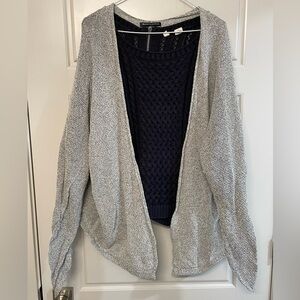 Brandy Melville Gray Open-Front Cardigan